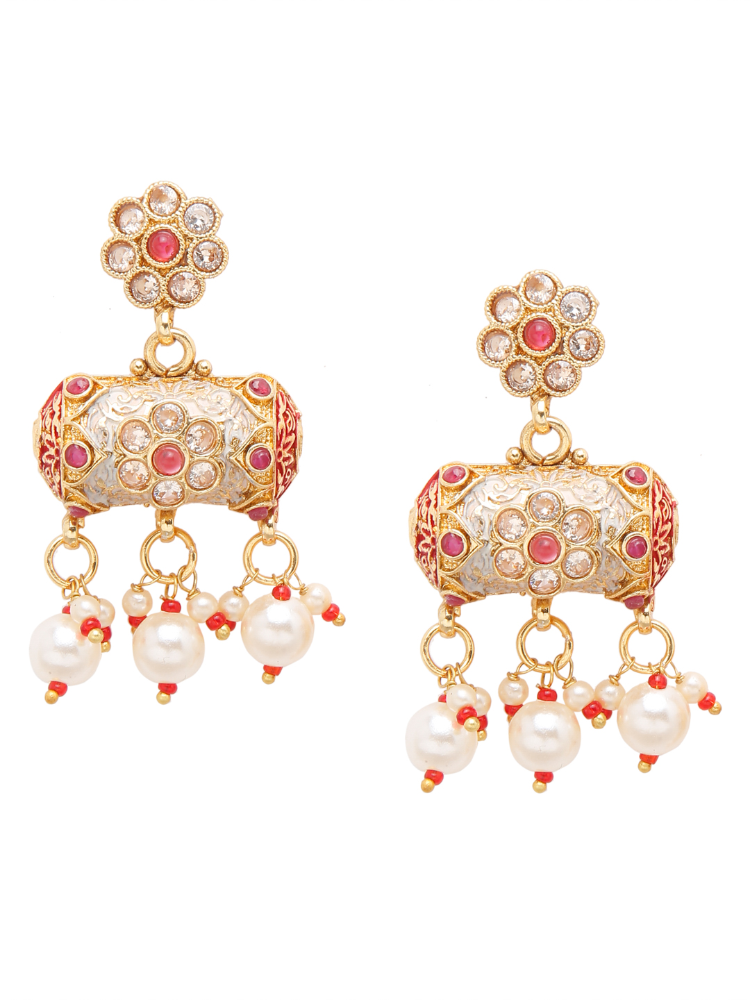 YouBella Jewellery Celebrity Inspired Gold Plated Necklace Jewellery Set for Girls and Women